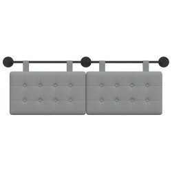 Tête de lit suspendue Gris clair Tissu 628384628384