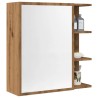 Armoire à miroir salle de bain chêne artisanal 62,5x20,5x64 cm 628388628388