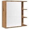 Armoire à miroir salle de bain chêne artisanal 62,5x20,5x64 cm 628388628388