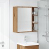 Armoire à miroir salle de bain chêne artisanal 62,5x20,5x64 cm 628388628388