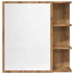 Armoire à miroir salle de bain chêne artisanal 62,5x20,5x64 cm 628388628388