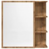 Armoire à miroir salle de bain chêne artisanal 62,5x20,5x64 cm 628388628388