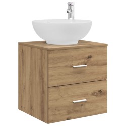 Vanité de lavabo mural Chêne artisanal 49,5 x 44,5 x 66,5 cm 628390628390