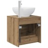 Vanité de lavabo mural Chêne artisanal 49,5 x 44,5 x 66,5 cm 628390628390