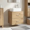 Vanité de lavabo mural Chêne artisanal 49,5 x 41 x 63 cm 628392628392