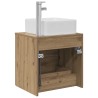 Vanité de lavabo mural Chêne artisanal 49,5 x 41 x 63 cm 628392628392