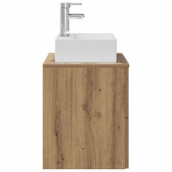 Vanité de lavabo mural Chêne artisanal 49,5 x 41 x 62,5 cm 628393628393