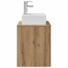 Vanité de lavabo mural Chêne artisanal 49,5 x 41 x 62,5 cm 628393628393