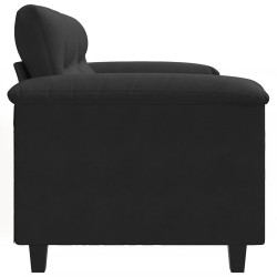 Canapé à 2 places Noir 120 cm Tissu microfibre 628398628398