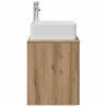 Vanité de lavabo mural Chêne artisanal 53 x 34,5 x 63 cm 628405628405