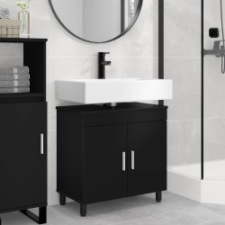 Unité de vanité de salle de bain Noir 60 x 35 x 60 cm 628409628409