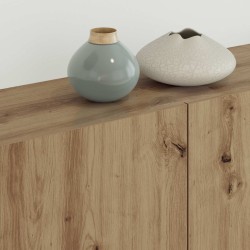 Unité murale de TV 5 pcs Chêne artisanal Bois d'ingénierie 628410628410