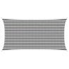 Voile d'ombre Anthracite et blanc 2,5 x 5 m HDPE 628417628417