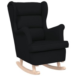 Chaise à bascule noir 74x90x102 cm tissu 628420628420