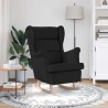 Chaise à bascule noir 74x90x102 cm tissu 628420628420