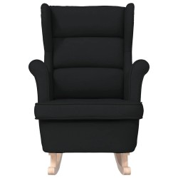 Chaise à bascule noir 74x90x102 cm tissu 628420628420