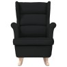 Chaise à bascule noir 74x90x102 cm tissu 628420628420