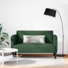 Canapé causeuse vert foncé 109 cm tissu velours côtelé 628422628422