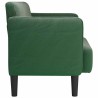 Canapé causeuse vert foncé 109 cm tissu velours côtelé 628422628422