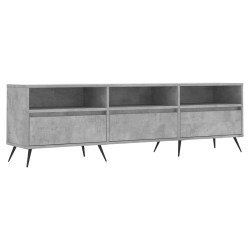 Meuble TV gris béton 150x30x44,5 cm bois d'ingénierie 628427628427