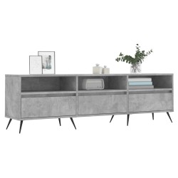Meuble TV gris béton 150x30x44,5 cm bois d'ingénierie 628427628427