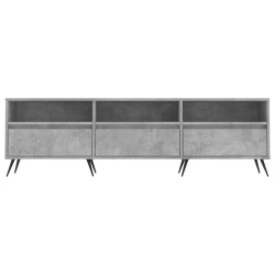 Meuble TV gris béton 150x30x44,5 cm bois d'ingénierie 628427628427
