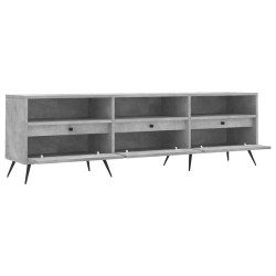 Meuble TV gris béton 150x30x44,5 cm bois d'ingénierie 628427628427