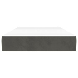 Matelas de lit à ressorts ensachés fermeté moyenne gris foncé 120x190x20 cm 628433628433
