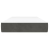 Matelas de lit à ressorts ensachés fermeté moyenne gris foncé 120x190x20 cm 628433628433