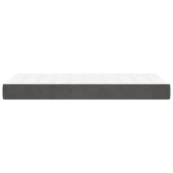 Matelas de lit à ressorts ensachés fermeté moyenne gris foncé 120x190x20 cm 628433628433