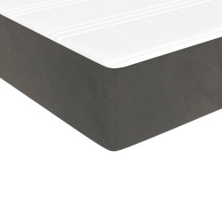 Matelas de lit à ressorts ensachés fermeté moyenne gris foncé 120x190x20 cm 628433628433