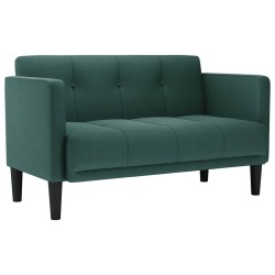 Canapé deux places vert foncé 111 cm en tissu 628436628436
