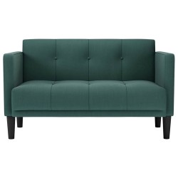 Canapé deux places vert foncé 111 cm en tissu 628436628436