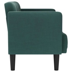 Canapé deux places vert foncé 111 cm en tissu 628436628436