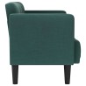 Canapé deux places vert foncé 111 cm en tissu 628436628436