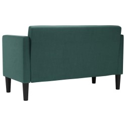 Canapé deux places vert foncé 111 cm en tissu 628436628436