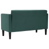 Canapé deux places vert foncé 111 cm en tissu 628436628436