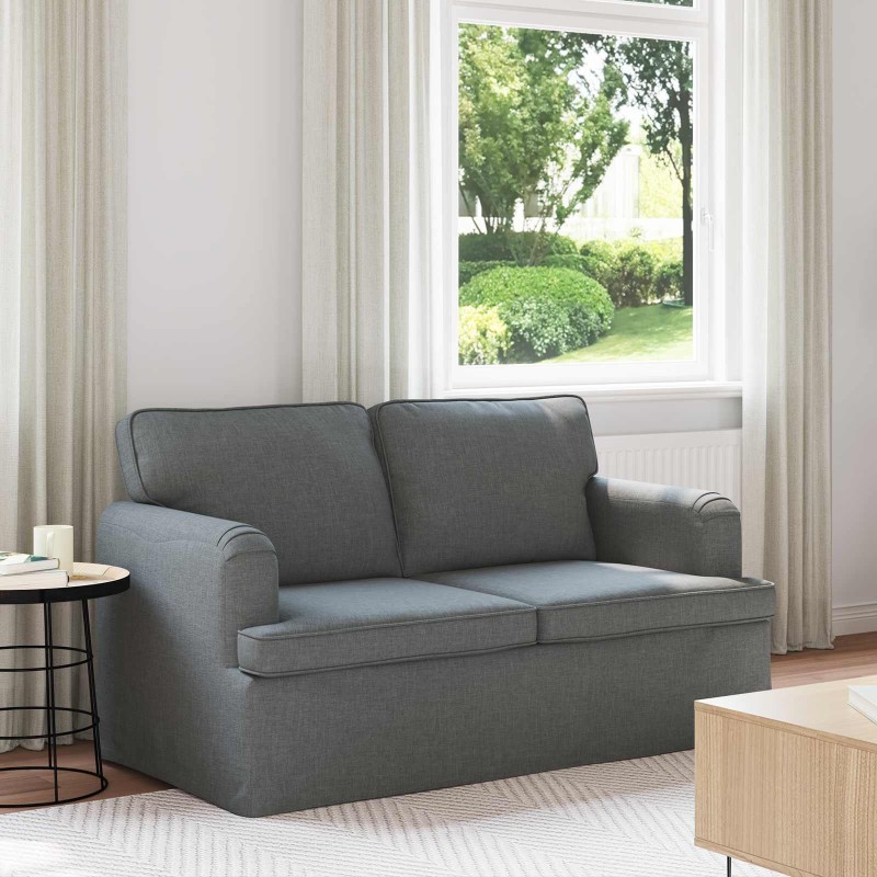 Canapé Gris foncé 144 x 80 x 85 cm tissu 628438628438