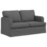 Canapé Gris foncé 144 x 80 x 85 cm tissu 628438628438