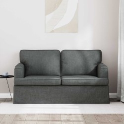 Canapé Gris foncé 144 x 80 x 85 cm tissu 628438628438