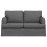 Canapé Gris foncé 144 x 80 x 85 cm tissu 628438628438