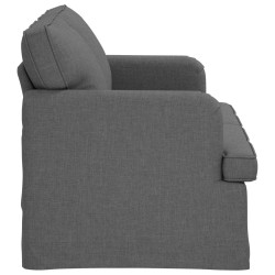 Canapé Gris foncé 144 x 80 x 85 cm tissu 628438628438