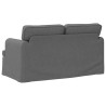 Canapé Gris foncé 144 x 80 x 85 cm tissu 628438628438
