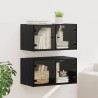 Cabinets muraux Montage mural 2 pcs Chêne noir 68 x 37 x 35 cm 628441628441