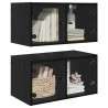 Cabinets muraux Montage mural 2 pcs Chêne noir 68 x 37 x 35 cm 628441628441