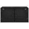Cabinets muraux Montage mural 2 pcs Chêne noir 68 x 37 x 35 cm 628441628441