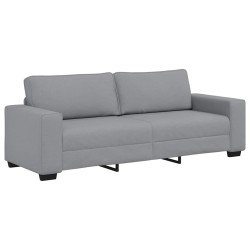 Canapé à 3 places gris clair 220x77x82 cm tissu 628442628442