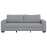 Canapé à 3 places gris clair 220x77x82 cm tissu 628442628442