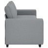 Canapé à 3 places gris clair 220x77x82 cm tissu 628442628442