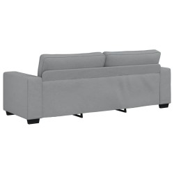 Canapé à 3 places gris clair 220x77x82 cm tissu 628442628442